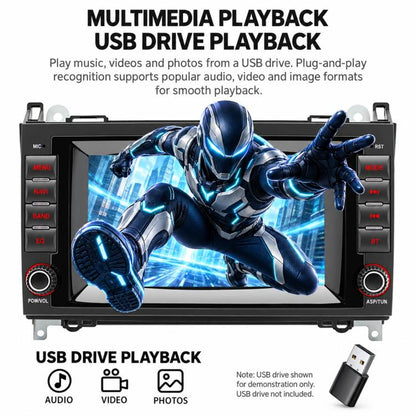 7 inch Car MP5 Player Wireless Central Control Smart Screen for Mercedes-Benz B200, For Mercedes-Benz B200