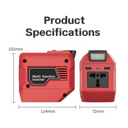 M7200 220V 250W Portable Power Inverter, Multifunctional Battery Powered Inverter, 220V
