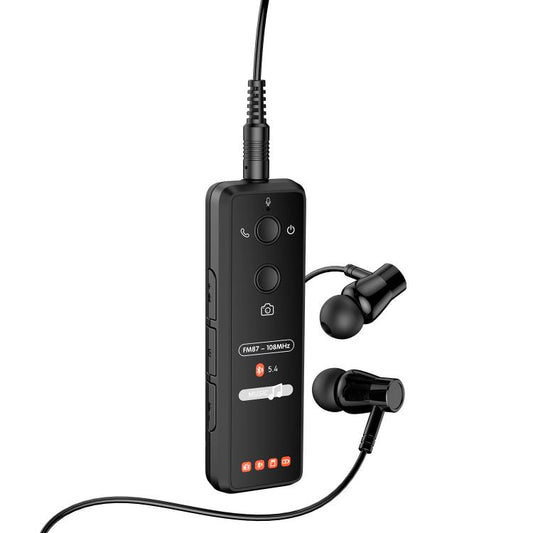 C23 Portable Clip-on Mini Bluetooth Radio MP3 Player with 3.5mm Earphone
