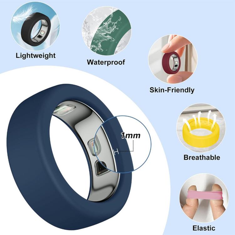 XDcase 10 PCS/Pack Silicone Protective Case for Oura Ring 4 / Gen3 / Galaxy Ring / Ultrahuman Ring AIR, S 6-9, M 10-13