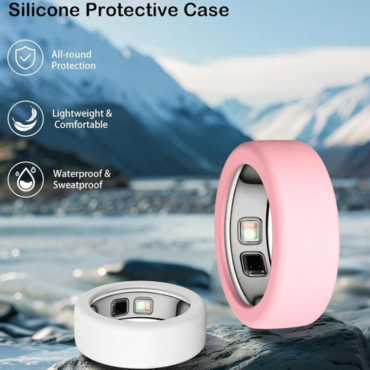 XDcase 10 PCS/Pack Silicone Protective Case for Oura Ring 4 / Gen3 / Galaxy Ring / Ultrahuman Ring AIR, S 6-9, M 10-13