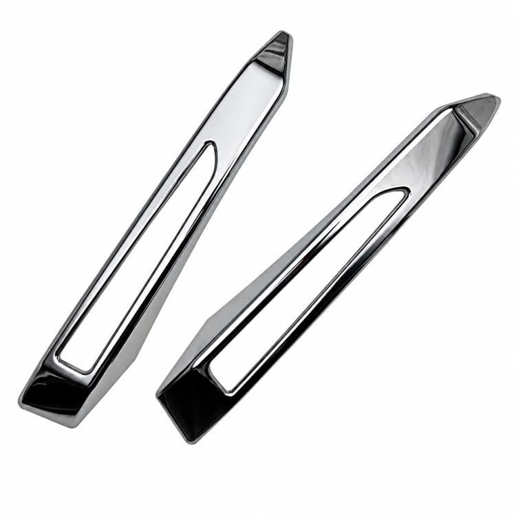 1 Pair Car Front Bumper Fog Light Chrome Trim Bezel for Daihatsu Tanto Custom 2023, Front Bumper Trim Bezel