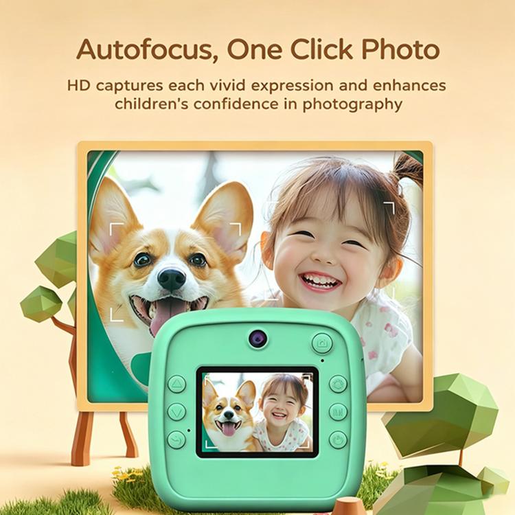 A28 2.4 inch IPS Screen Children Printing Camera with Silicone Case
