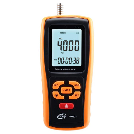 BENETECH GM521 Portable Gas Pressure Gauge Measurement Range: 0-35 kPa, Battery Not Included, GM521