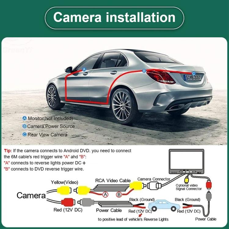 170-degree HD Night Vision Car Rear View Backup Camera for Citroen / Peugeot, AHD720P, AHD1080P