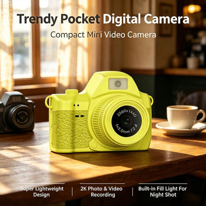 S161 Mini Thumb Camera with 1440P 2K Video Recording, 1.47 inch IPS Color Screen