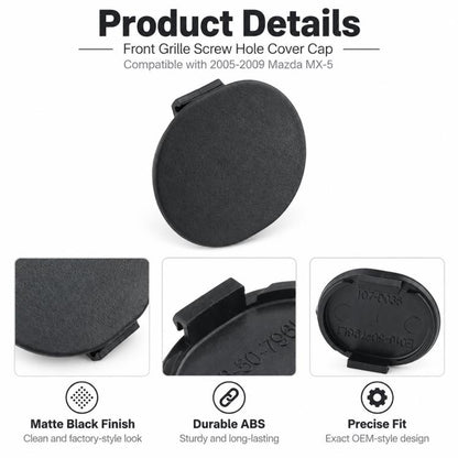 Car Front Air Vent Screw Cover for Mazda MX-5 2005-2009 E016-50-796