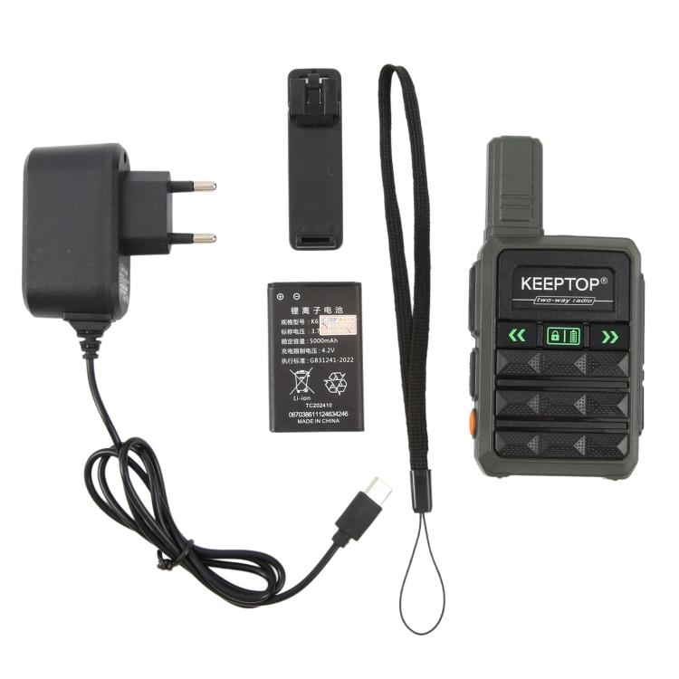 KEEPTOP K1 Mini Portable Two-way Radio Walkie Talkie, EU Plug, US Plug