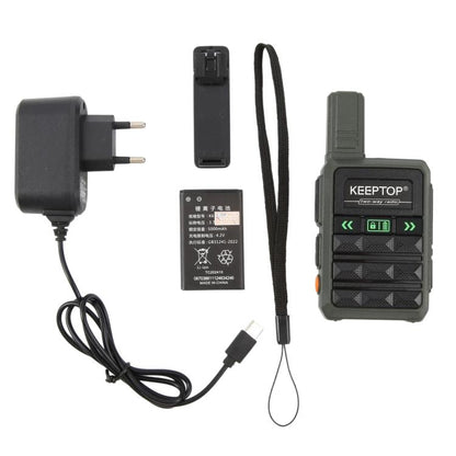 KEEPTOP K1 Mini Portable Two-way Radio Walkie Talkie, EU Plug, US Plug