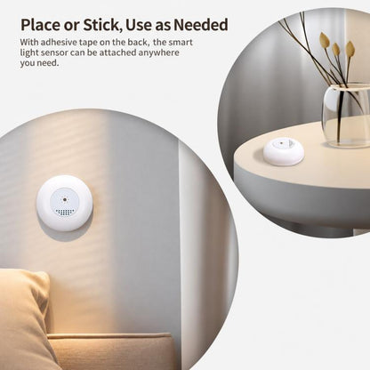 APP Control Smart Light Sensor Compatible With ZigBee Tuya Lighting Brightness Detector