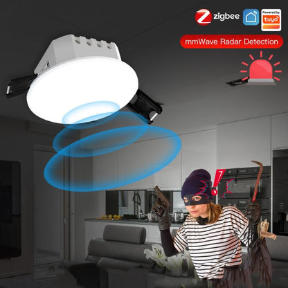 Smart Home PIR Human Motion Sensor with App Timer Remote Control Presence Detector, WiFi Human Presence Sensor, Compatible With ZigBee