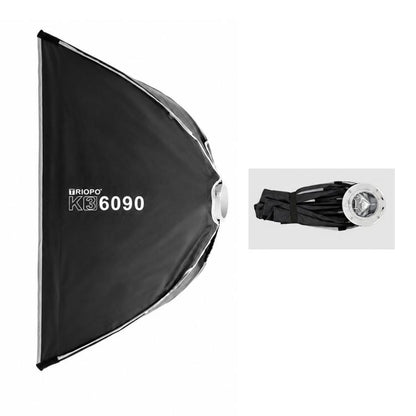 TRIOPO K3 Series Side-Fold Rectangular Quick-Mount Softbox, K3-6090 Bowens, K3-6090 Bowens + Grid, K3-6090 Top Light, K3-6090 Top Light + Grid, K3-30120 Bowens, K3-30120 Bowens + Grid, K3-30120 Top Light, K3-30120 Top Light + Grid