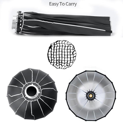 TRIOPO KP2 Series Deep Parabolic Softbox with Bowens Mount, KP2-60 + Grid, KP2-70 + Grid, KP2-90 + Grid, KP2-120 + Grid