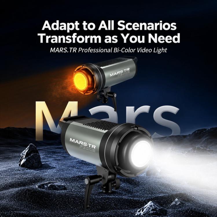 TRIOPO MARS TR-P200 Series 215W Bi-Color Video Light, MARS-TRP200D, MARS-TRP200B