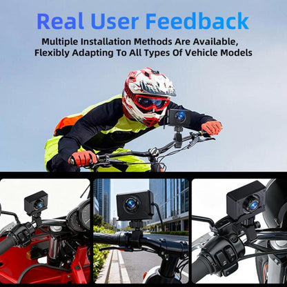 L3 2K Waterproof Motorcycle Dash Cam with Mount, L3
