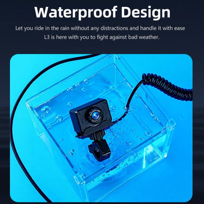 L3 2K Waterproof Motorcycle Dash Cam with Mount, L3