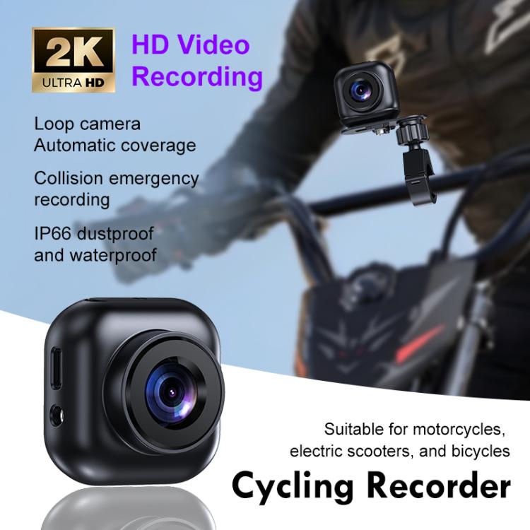 L5 2K Waterproof Motorcycle Dash Cam Cycling Recorder, L5