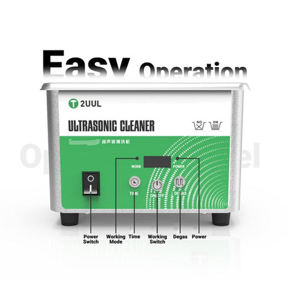 2UUL SS01 0.8L Ultrasonic Cleaner, EU Plug, EU Plug