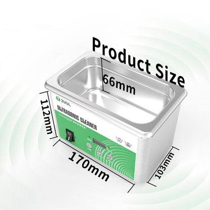 2UUL SS01 0.8L Ultrasonic Cleaner, EU Plug, EU Plug