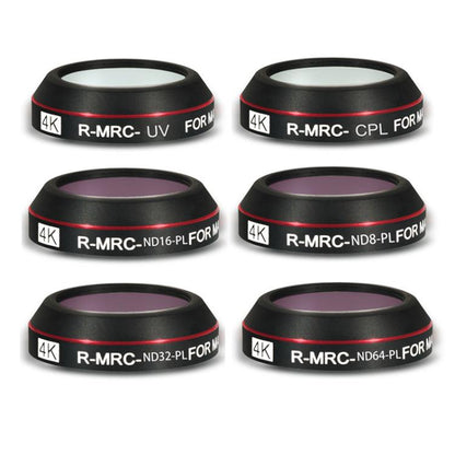 JSR RD Series Lens Filter Set For SJCAM SJC300 / 400 / 400 Pro, 3 in 1 CPL ND8/16PL, 3 in 1 CPL ND16PL NIGHT, 4 in 1 UV CPL ND8/16PL, 4 in 1 ND8/16/32/64PL, 5 in 1 Mixed Filter, 6 in 1 UV CPL NDPL, 6 in 1 Mixed Filter