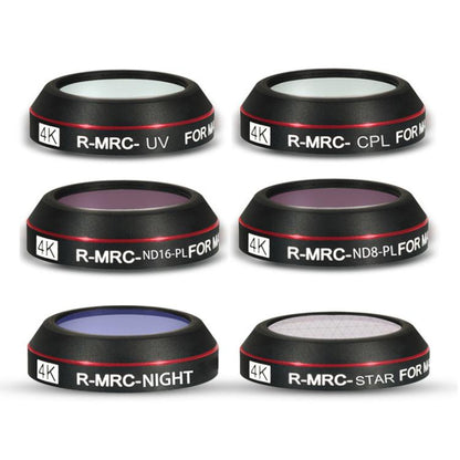 JSR RD Series Lens Filter Set For SJCAM SJC300 / 400 / 400 Pro, 3 in 1 CPL ND8/16PL, 3 in 1 CPL ND16PL NIGHT, 4 in 1 UV CPL ND8/16PL, 4 in 1 ND8/16/32/64PL, 5 in 1 Mixed Filter, 6 in 1 UV CPL NDPL, 6 in 1 Mixed Filter