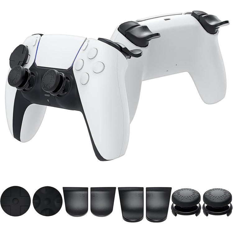 XDcase 8-in-1 Set For PS5 Controller L2/R2 Triggers Extenders & D-pad Caps & Thumb Grips