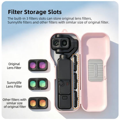 Sunnylife Shock-proof Storage Box Protective Cover with Filter Box, For DJI Osmo Pocket 4P