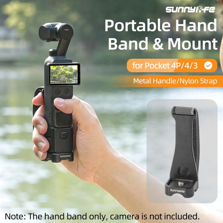 Sunnylife Portable Hand Band Metal Extension Handle Mount Expansion Frame, For DJI Osmo Pocket 4P / 4 / 3