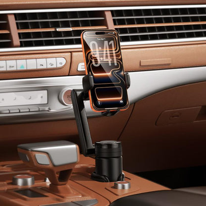 hoco H113 Oak Push-type Magnetic Car Holder with Cup Holder