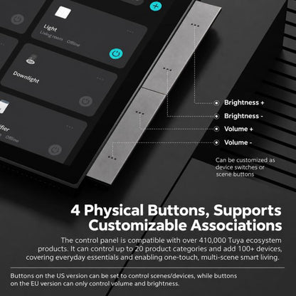 CCP-TY10 10 inch Touch Screen Tuya Smart Home Control Panel Compatible with ZigBee, EU Edition, US Edition