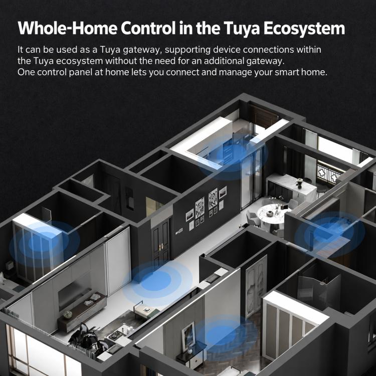 CCP-TY10 10 inch Touch Screen Tuya Smart Home Control Panel Compatible with ZigBee, EU Edition, US Edition