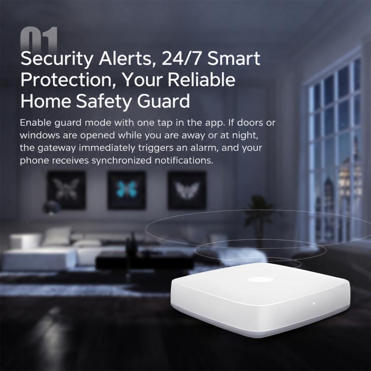 Tuya Smart Home Wired Smart Multifunctional Gateway Compatible with ZigBee, without Bluetooth, with Bluetooth