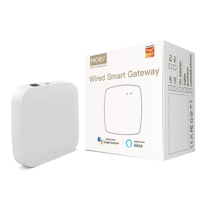 Tuya Smart Home Wired Smart Multifunctional Gateway Compatible with ZigBee, without Bluetooth, with Bluetooth