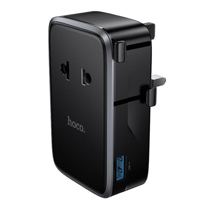hoco AC35 Dual Type-C and USB Universal Travel Adapter Worldwide Charger