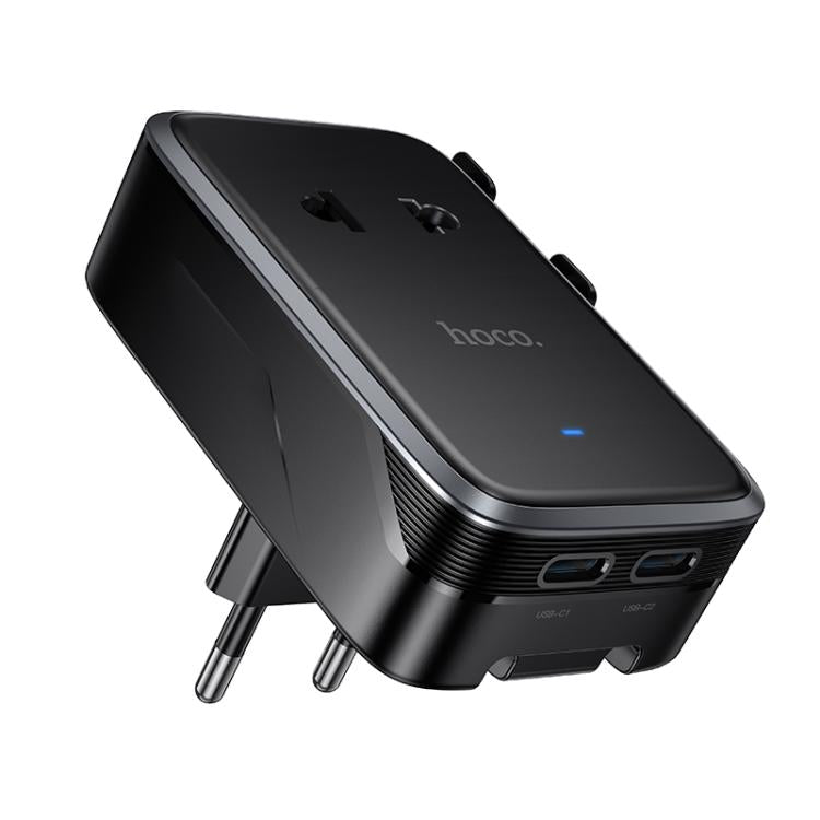 hoco AC35 Dual Type-C and USB Universal Travel Adapter Worldwide Charger