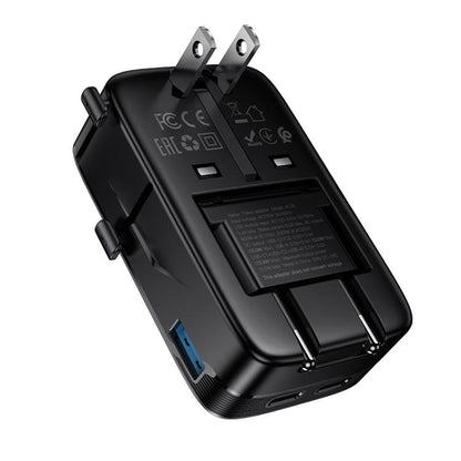 hoco AC35 Dual Type-C and USB Universal Travel Adapter Worldwide Charger