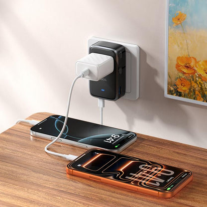 hoco AC35 Dual Type-C and USB Universal Travel Adapter Worldwide Charger