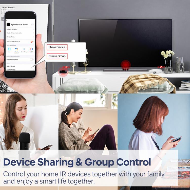 MOES UFO-R11 Tuya Smart Home Infrared Remote Control Compatible with ZigBee Gateway