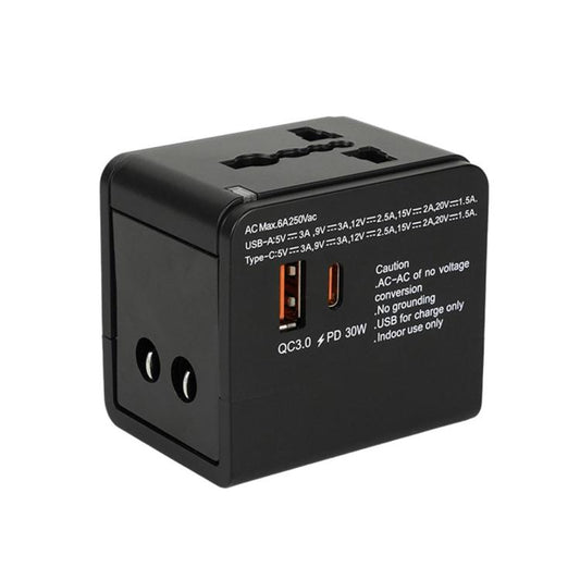 30W USB Multifunctional Power Socket Charger Fast Charging Travel Adapter