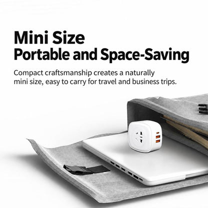 EU Plug 30W USB Fast Charging Multi-port Converter Travel Universal Adapter
