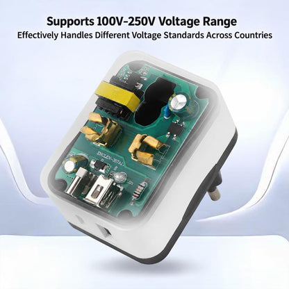 Multifunctional Universal Travel Adapter, EU Plug, US Plug, UK Plug