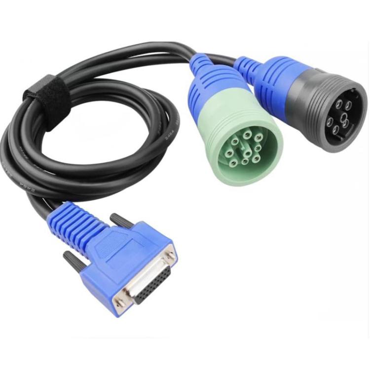 PN 493148 6Pin + 9Pin Y Deutsch-Compatible Connector Cable For Nexiq, OPP Bag, Box Package