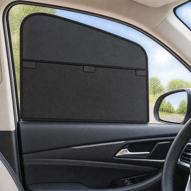 Car Privacy Curtain Window Shade Magnetic Blackout Heat-insulating Sunshade, Driver Side Window, Front Passenger Window, Rear Window, Front Window 1 Pair, Rear Window 1 Pair, 4 in 1 Set