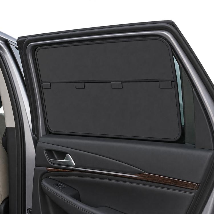 Car Privacy Curtain Window Shade Magnetic Blackout Heat-insulating Sunshade, Driver Side Window, Front Passenger Window, Rear Window, Front Window 1 Pair, Rear Window 1 Pair, 4 in 1 Set