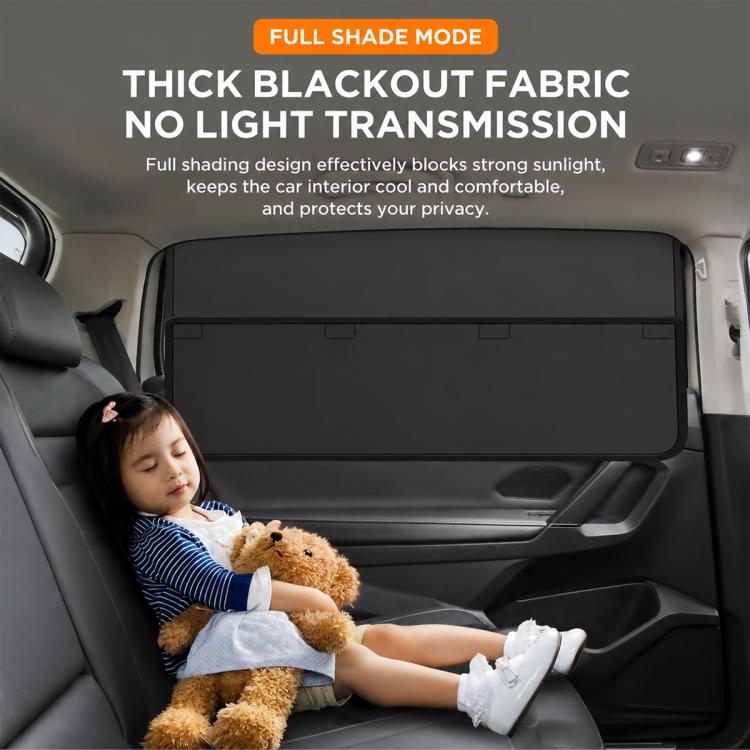 Car Privacy Curtain Window Shade Magnetic Blackout Heat-insulating Sunshade, Driver Side Window, Front Passenger Window, Rear Window, Front Window 1 Pair, Rear Window 1 Pair, 4 in 1 Set