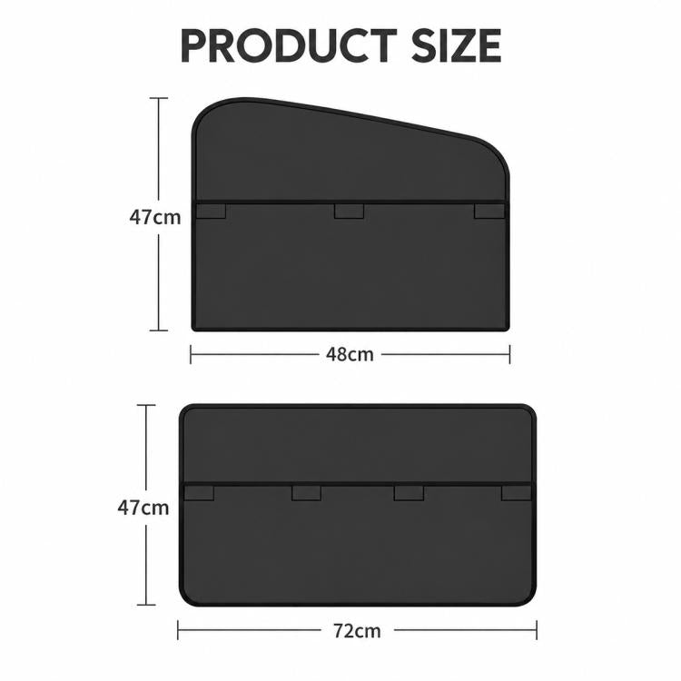 Car Privacy Curtain Window Shade Magnetic Blackout Heat-insulating Sunshade, Driver Side Window, Front Passenger Window, Rear Window, Front Window 1 Pair, Rear Window 1 Pair, 4 in 1 Set
