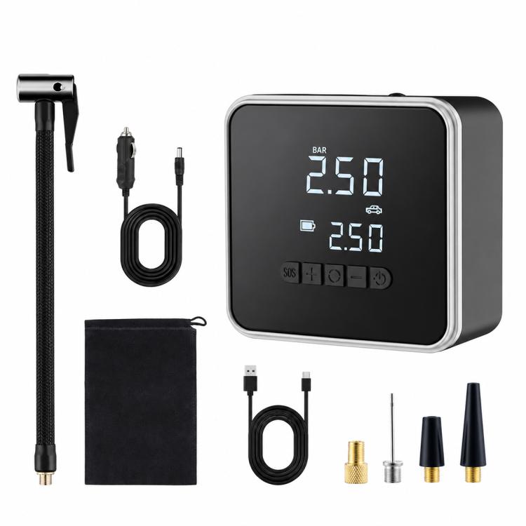 19mm Cylinder Multi-function Car Air Pump, 716 with DC Cable, 717 with 6000mAh, 718 with 6000mAh + DC Cable