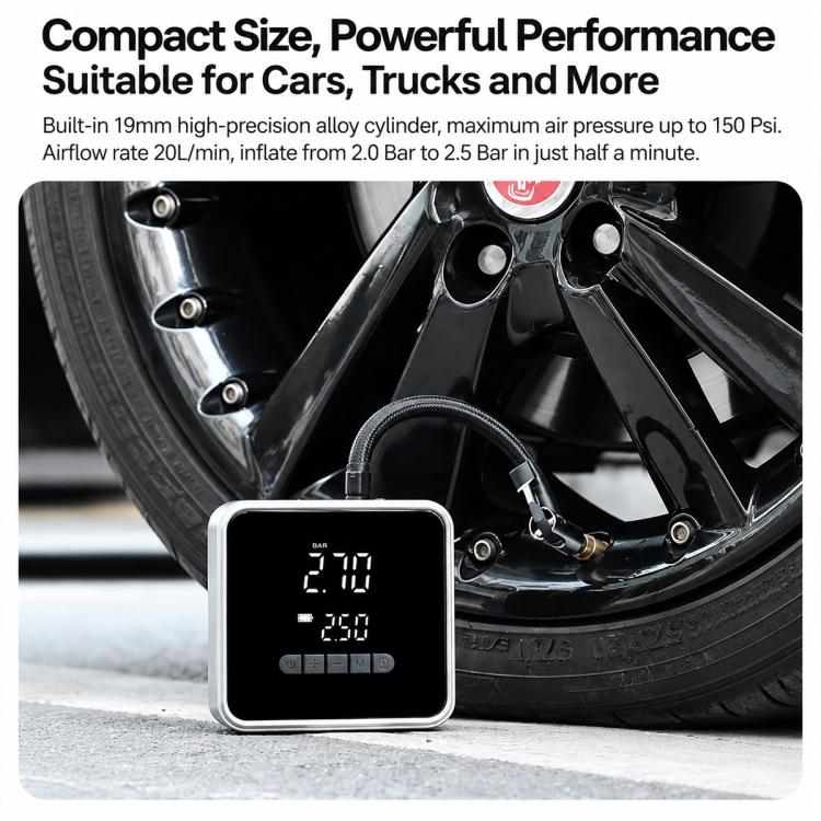 19mm Cylinder Multi-function Car Air Pump, 716 with DC Cable, 717 with 6000mAh, 718 with 6000mAh + DC Cable