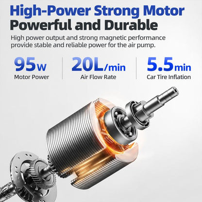 19mm Cylinder Multi-function Car Air Pump, 716 with DC Cable, 717 with 6000mAh, 718 with 6000mAh + DC Cable