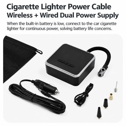 19mm Cylinder Multi-function Car Air Pump, 716 with DC Cable, 717 with 6000mAh, 718 with 6000mAh + DC Cable